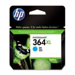 Cartucho de tinta original  -  HP 364XL  -  cian  -  (CB323EE)  -  gran capacidad