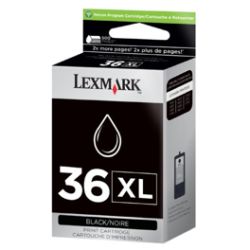 Cartucho de tinta original  -  LEXMARK 36XL  -  negro  -  grande capacité  -  (18C2170E)