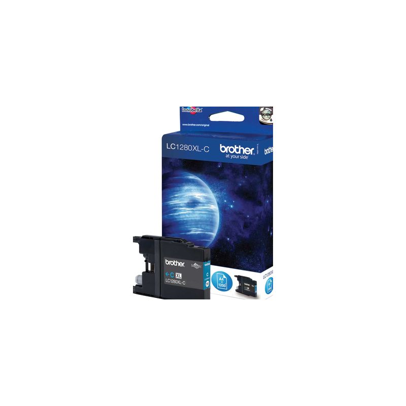 Cartucho de tinta original  -  BROTHER LC1280XLC  -  cian  -  (LC-1280XLC)  -  gran capacidad