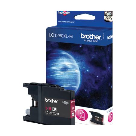 Cartucho de tinta original  -  BROTHER LC1280XLM  -  magenta  -  (LC-1280XLM)  -  gran capacidad