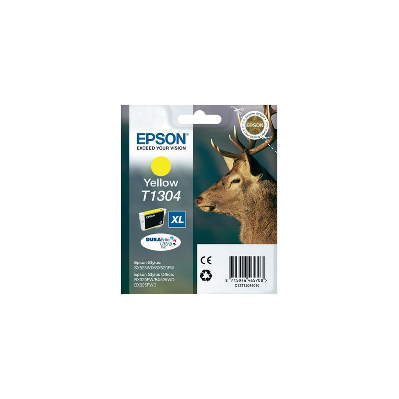 Cartucho de tinta original  -  EPSON T1304  -  amarillo  -  (C13T13044012)