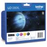 Pack de 4 cartuchos de tinta originales  -  BROTHER Pack LC1280XL  -  1 negro + 1 cian + 1 magenta + 1 amarillo  -  (LC1280XLVAL