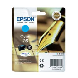 Cartucho de tinta original  -  EPSON 16  -  cian  -  (C13T16224012)