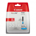 Cartucho de tinta original  -  CANON 551XL / CLI551CXL  -  cian  -  (6444B001)  -  gran capacidad