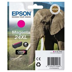 Cartucho de tinta original  -  EPSON 24XL  -  magenta  -  (C13T24334012)  -  gran capacidad