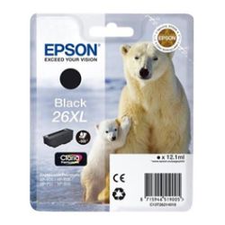 Cartucho de tinta original  -  EPSON 26XL  -  negro  -  (C13T26214012)  -  gran capacidad