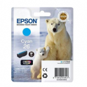Cartucho de tinta original  -  EPSON 26  -  cian  -  (C13T26124012)