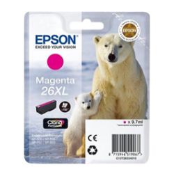 Cartucho de tinta original  -  EPSON 26XL  -  magenta  -  (C13T26334012)  -  gran capacidad