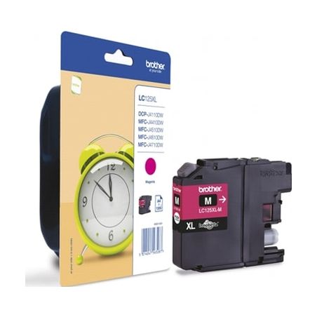 Cartucho de tinta original  -  BROTHER LC125XLM  -  magenta  -  (LC-125XLM)  -  gran capacidad