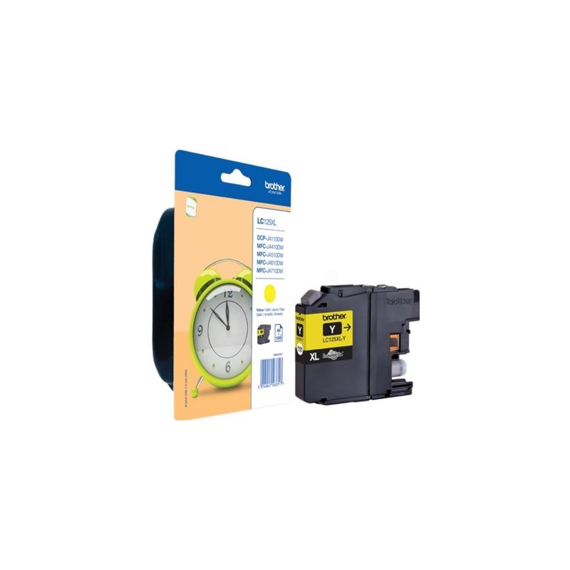 Cartucho de tinta original  -  BROTHER LC125XLY  -  amarillo  -  (LC-125XLY)  -  gran capacidad