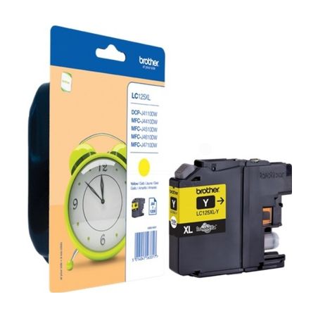 Cartucho de tinta original  -  BROTHER LC125XLY  -  amarillo  -  (LC-125XLY)  -  gran capacidad