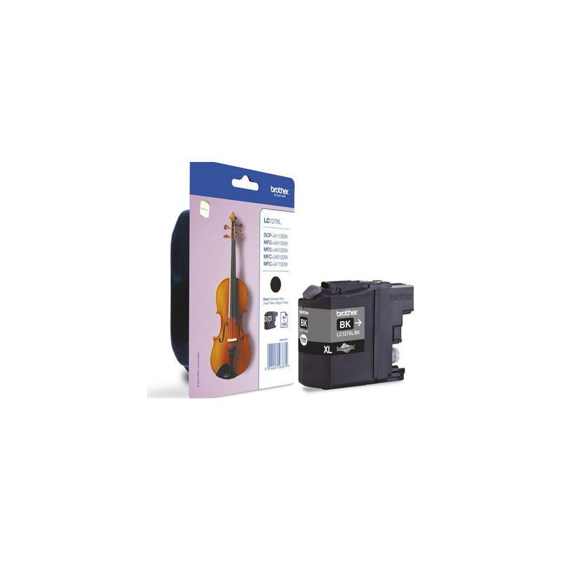 Cartucho de tinta original  -  BROTHER LC127XLBK  -  negro  -  (LC-127XLBK)  -  gran capacidad