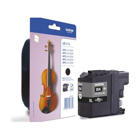 Cartucho de tinta original  -  BROTHER LC127XLBK  -  negro  -  (LC-127XLBK)  -  gran capacidad