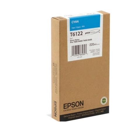 Cartucho de tinta original  -  EPSON T6122  -  cian  -  (C13T612200)