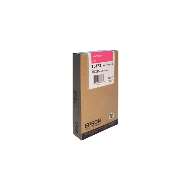 Cartucho de tinta original  -  EPSON T6123  -  magenta  -  (C13T612300)