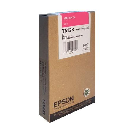 Cartucho de tinta original  -  EPSON T6123  -  magenta  -  (C13T612300)