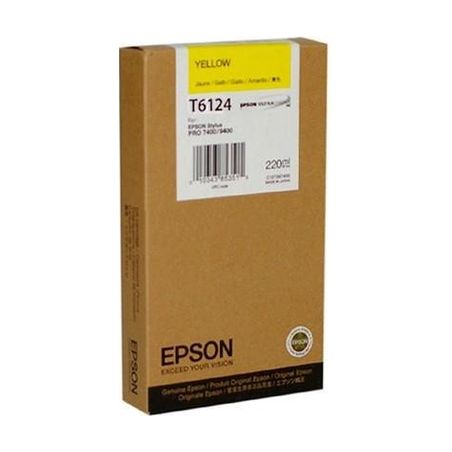Cartucho de tinta original  -  EPSON T6124  -  amarillo  -  (C13T612400)