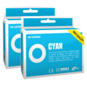 Pack 2 cartuchos de tinta compatibles  -  LEXMARK 210XL  -  2 cian  -  (14L0175E)  -  gran capacidad