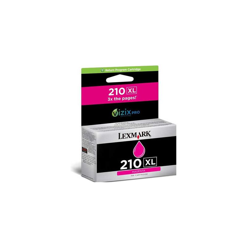 Cartucho de tinta original  -  LEXMARK 210XL  -  magenta  -  (14L0176E)  -  gran capacidad