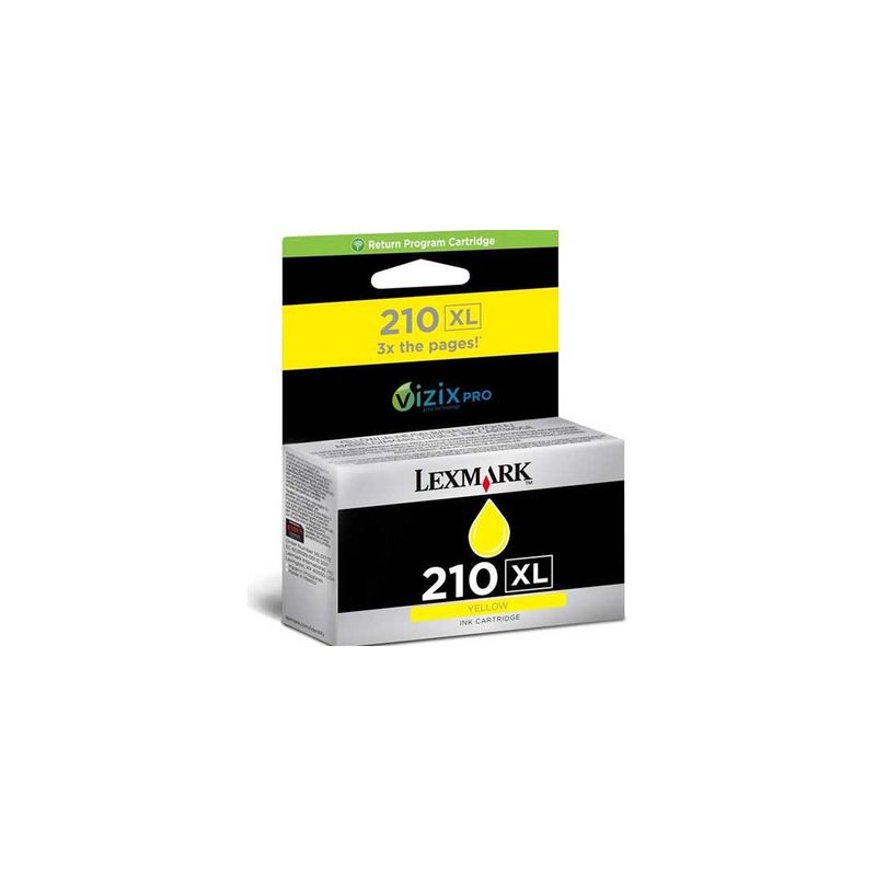 Cartucho de tinta original  -  LEXMARK 210XL  -  amarillo  -  (14L0177E)  -  gran capacidad