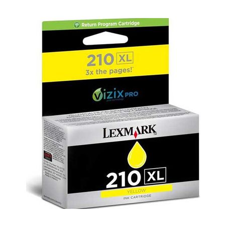 Cartucho de tinta original  -  LEXMARK 210XL  -  amarillo  -  (14L0177E)  -  gran capacidad