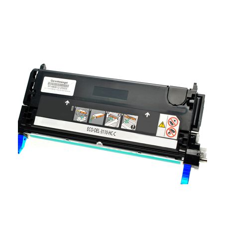 Toner original  -  DELL PF029  -  cian  -  (593-10171)