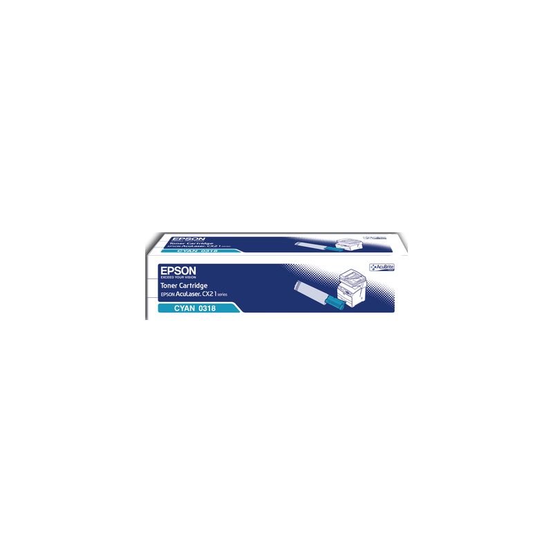 Toner original  -  EPSON 318  -  cian  -  (C13S050318)