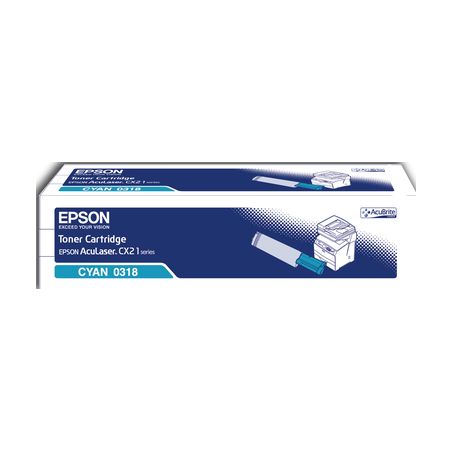 Toner original  -  EPSON 318  -  cian  -  (C13S050318)