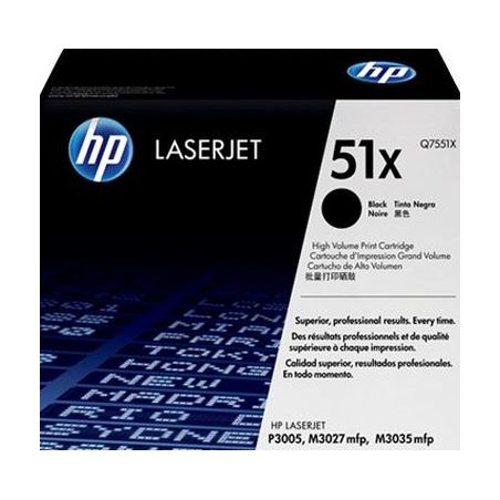 Toner original  -  HP 51X  -  negro  -  (Q7551X)