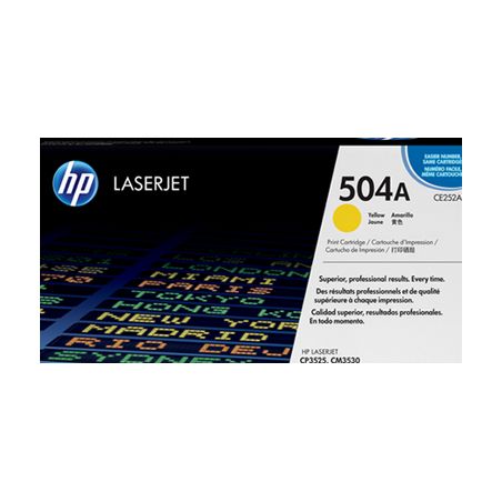 Toner original  -  HP 504A  -  amarillo  -  (CE252A)