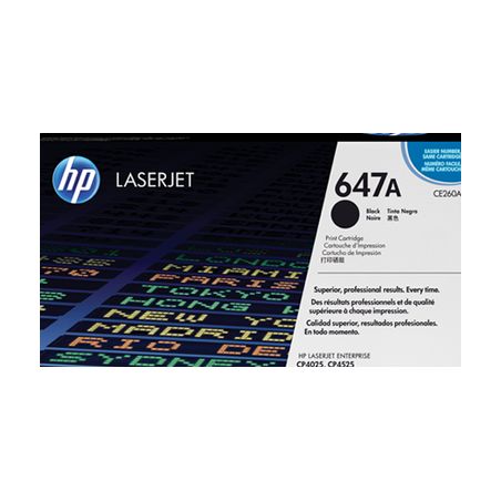 Toner original  -  HP 647A  -  negro  -  (CE260A)