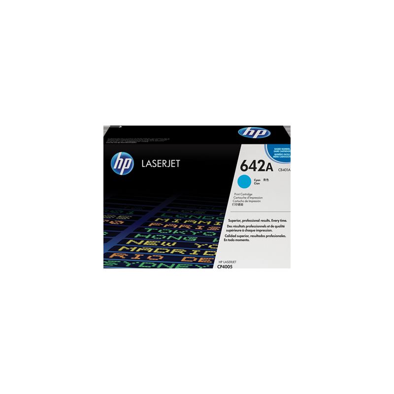 Toner original  -  HP 642A  -  cian  -  (CB401A)