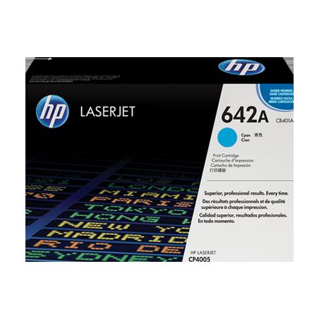 Toner original  -  HP 642A  -  cian  -  (CB401A)