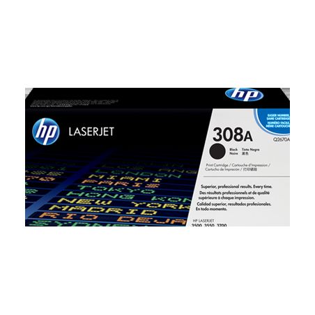 Toner original  -  HP 308A  -  negro  -  (Q2670A)