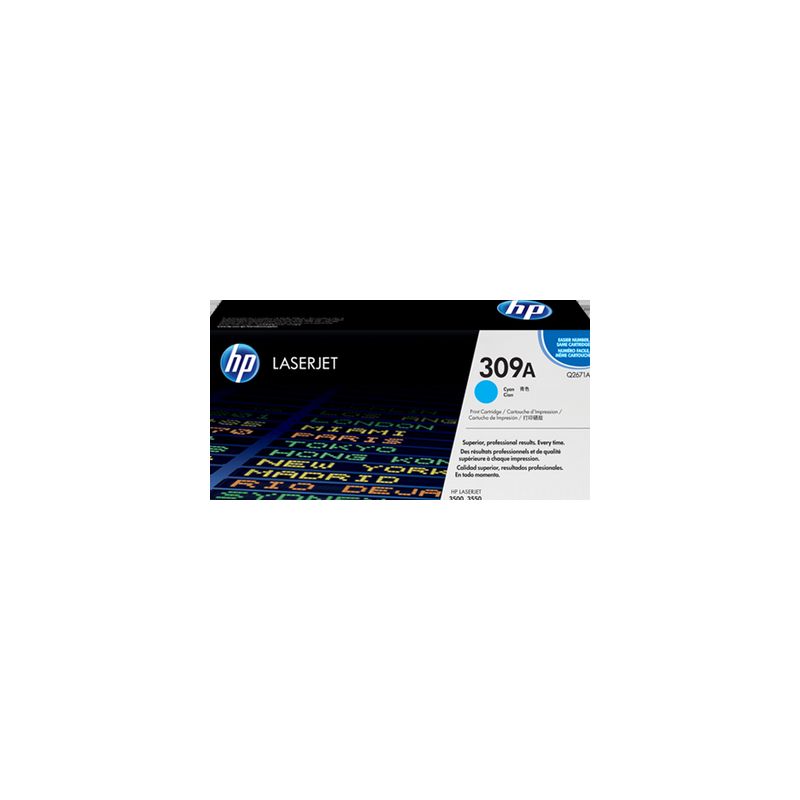 Toner original  -  HP 309A  -  cian  -  (Q2671A)