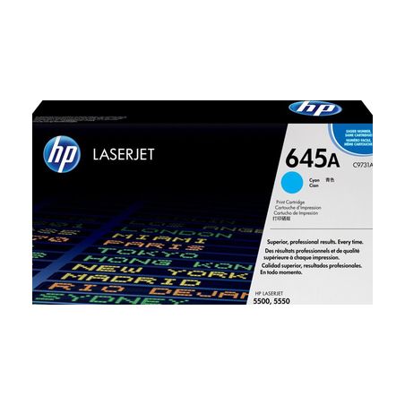 Toner original  -  HP 645A  -  cian  -  (C9731A)