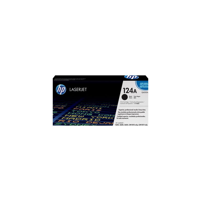 Toner original  -  HP 124A  -  negro  -  (Q6000A)