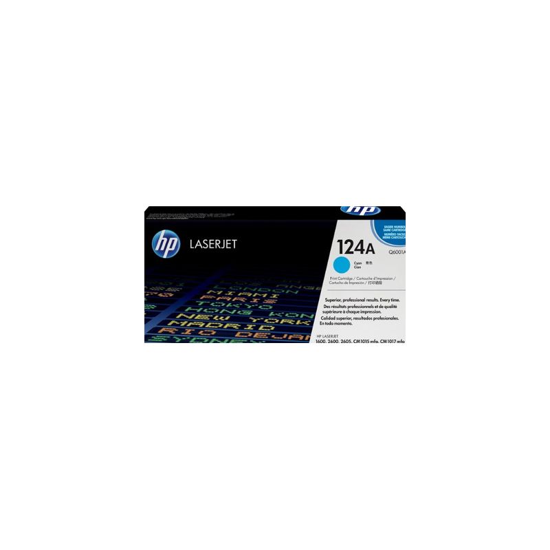 Toner original  -  HP 124A  -  cian  -  (Q6001A)