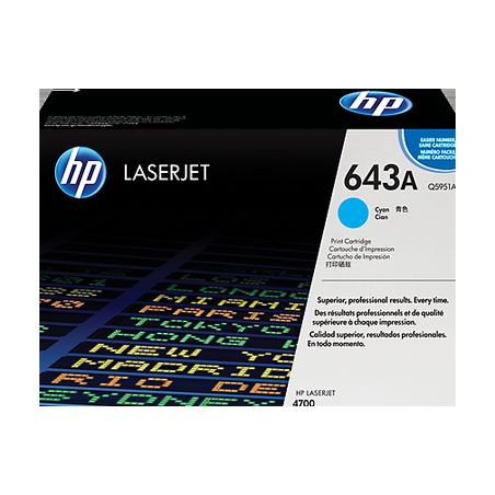 Toner original  -  HP 643A  -  cian  -  (Q5951A)