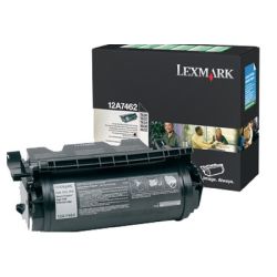 Toner original  -  LEXMARK 12A7462  -  negro  -  (12A7462)