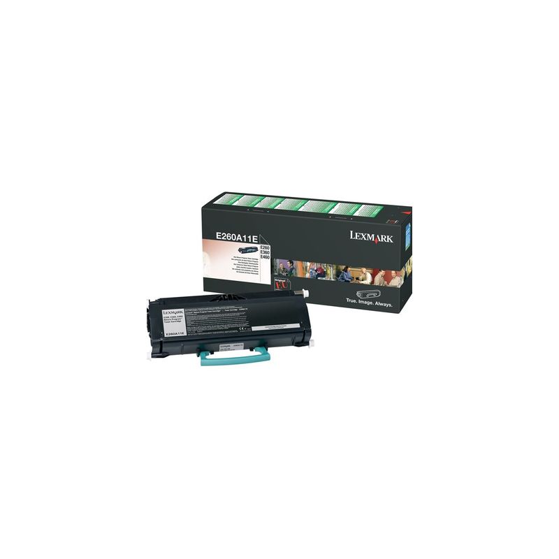 Toner original  -  LEXMARK E260A11E  -  negro  -  (E260A11E)