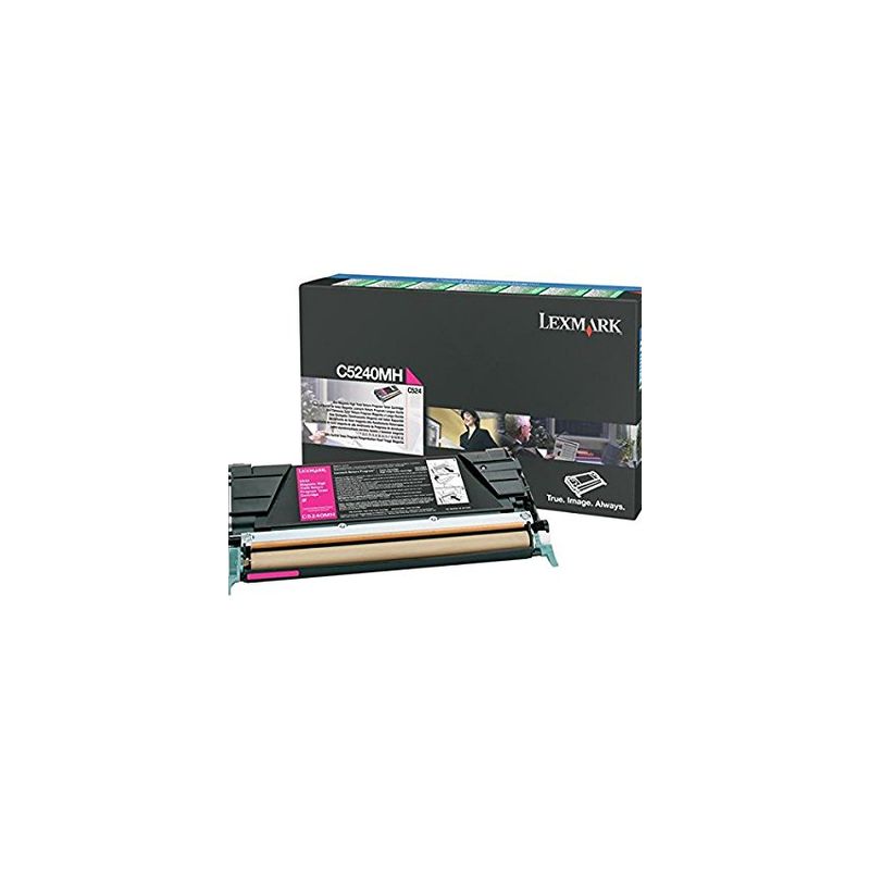 Toner original  -  LEXMARK C5240MH  -  magenta  -  (C5240MH)