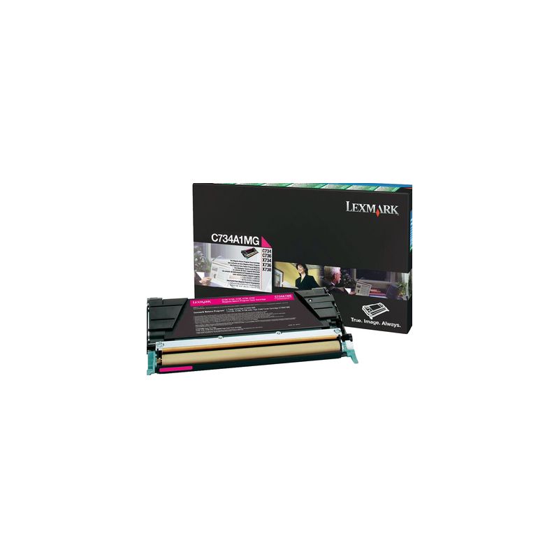 Toner original  -  LEXMARK C734A1MG  -  magenta  -  (C734A1MG)