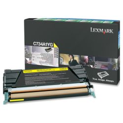 Toner original  -  LEXMARK C734A1YG  -  amarillo  -  (C734A1YG)