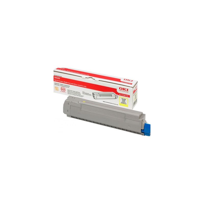 Toner original  -  OKI 43487709  -  amarillo  -  (43487709)