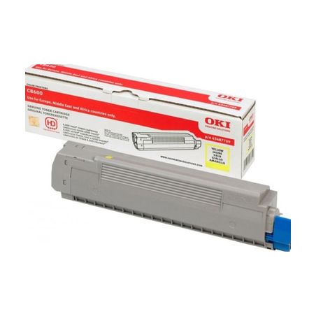 Toner original  -  OKI 43487709  -  amarillo  -  (43487709)