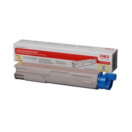 Toner original  -  OKI 43459329  -  amarillo  -  (43459329)