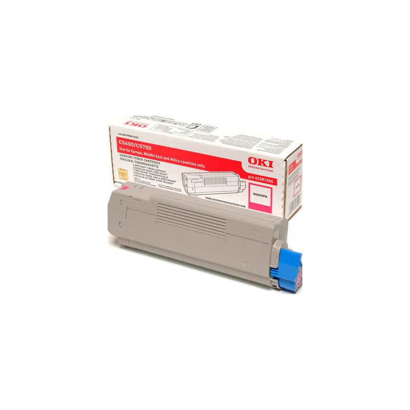 Toner original  -  OKI 43381906  -  magenta  -  (43381906)