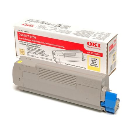 Toner original  -  OKI 43381905  -  amarillo  -  (43381905)