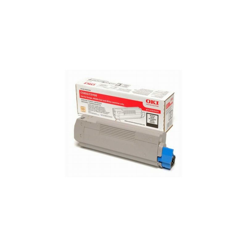 Toner original  -  OKI 43324424  -  negro  -  (43324424)
